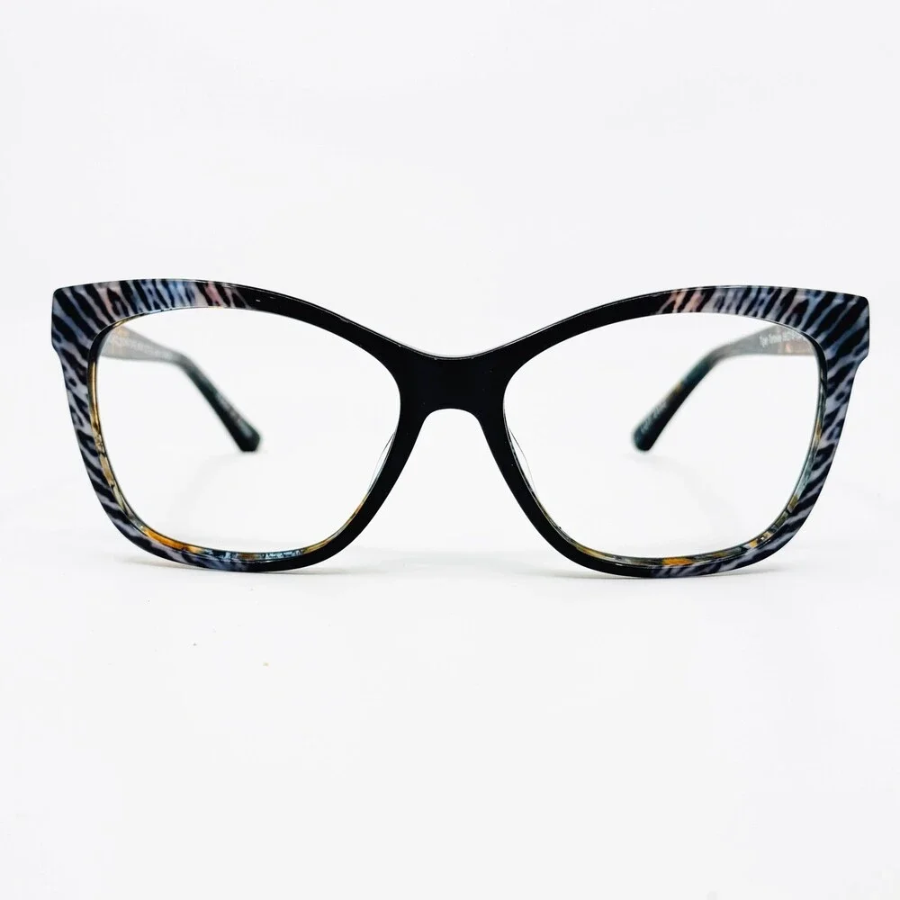 Peepers Eyewear Frames Womens Blue Tiger Tortoise Cat Eye 56-16-135